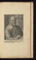 An illustration from The true effigies of the most eminent painters, and other famous artists that have flourished in Europe, curiously engraven on copper-plates : together with an account of the time when they lived, the most remarkable passages of their lives, and most considerable works : very useful for all such gentlemen as are lovers of art and ingenuity (1694)