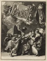 Picture 3 of 30 from Spiegel om wel te sterven : aanwyzende met prentverbeeldingen van het lyden onzes zaligmakers Jesu Christi : alles wat een zieke betaamt om gelukkig te sterven, volgens de woorden Philipp I, verse 21 (1694), leaf 20
