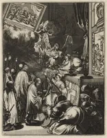 Picture 6 of 30 from Spiegel om wel te sterven : aanwyzende met prentverbeeldingen van het lyden onzes zaligmakers Jesu Christi : alles wat een zieke betaamt om gelukkig te sterven, volgens de woorden Philipp I, verse 21 (1694), leaf 26