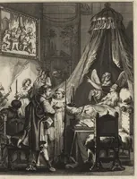 Picture 9 of 30 from Spiegel om wel te sterven : aanwyzende met prentverbeeldingen van het lyden onzes zaligmakers Jesu Christi : alles wat een zieke betaamt om gelukkig te sterven, volgens de woorden Philipp I, verse 21 (1694), leaf 34