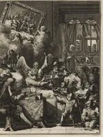 Picture 11 of 30 from Spiegel om wel te sterven : aanwyzende met prentverbeeldingen van het lyden onzes zaligmakers Jesu Christi : alles wat een zieke betaamt om gelukkig te sterven, volgens de woorden Philipp I, verse 21 (1694), leaf 38