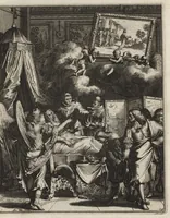 Picture 13 of 30 from Spiegel om wel te sterven : aanwyzende met prentverbeeldingen van het lyden onzes zaligmakers Jesu Christi : alles wat een zieke betaamt om gelukkig te sterven, volgens de woorden Philipp I, verse 21 (1694), leaf 46