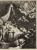 Picture 17 of 30 from Spiegel om wel te sterven : aanwyzende met prentverbeeldingen van het lyden onzes zaligmakers Jesu Christi : alles wat een zieke betaamt om gelukkig te sterven, volgens de woorden Philipp I, verse 21 (1694), leaf 62