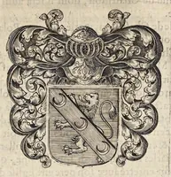An illustration from Les mémoires de Michel de Marolles, abbé de Villeloin : divisez en trois parties, contenant ce qu'il a vû de plus remarquable en sa vie, depuis l'année 1600 : ses entretiens auec quelques-vns des plus sçauants hommes de son temps : et les genealogies de quelques familles alliées dans la sienne, auec vne brieue description de la tres-illustre maison de Mantouë & de Neuers (1656)
