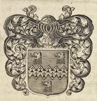 An illustration from Les mémoires de Michel de Marolles, abbé de Villeloin : divisez en trois parties, contenant ce qu'il a vû de plus remarquable en sa vie, depuis l'année 1600 : ses entretiens auec quelques-vns des plus sçauants hommes de son temps : et les genealogies de quelques familles alliées dans la sienne, auec vne brieue description de la tres-illustre maison de Mantouë & de Neuers (1656)