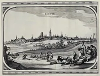 An illustration from Speculum Zelandiae : dat is, een beschryvinge ofte afbeelding der steden, ambachts-heerlijckheden, dorpen, castelen, ridderlijcke hofsteden, huysen en gebouwen, gelegen inde eylanden en de graeflijckheyt van Zeelandt (1660)