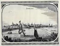 Picture 2 of 28 from Speculum Zelandiae : dat is, een beschryvinge ofte afbeelding der steden, ambachts-heerlijckheden, dorpen, castelen, ridderlijcke hofsteden, huysen en gebouwen, gelegen inde eylanden en de graeflijckheyt van Zeelandt (1660), leaf 8