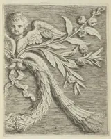 Picture 32 of 34 from Prima[-secunda] pars praecipuarum effigierum ac ornamentorum amplissimae curiae Amstelrodamensis : maiori ex parte, in candido marmore effectorum per Artum Quellinium, eiusdem civitatis statuarium = Het eerste[-tweede] deel van de voornaemste statuen ende ciraten vant konstrijck Stadthuys van Amstelredam ... = La premier [sic] partie de plusiers figures et ornements de la Maison de ville d'Amsterdam ... (1665), leaf 224