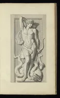 Picture 7 of 34 from Prima[-secunda] pars praecipuarum effigierum ac ornamentorum amplissimae curiae Amstelrodamensis : maiori ex parte, in candido marmore effectorum per Artum Quellinium, eiusdem civitatis statuarium = Het eerste[-tweede] deel van de voornaemste statuen ende ciraten vant konstrijck Stadthuys van Amstelredam ... = La premier [sic] partie de plusiers figures et ornements de la Maison de ville d'Amsterdam ... (1665), leaf 36