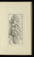 An illustration from Prima[-secunda] pars praecipuarum effigierum ac ornamentorum amplissimae curiae Amstelrodamensis : maiori ex parte, in candido marmore effectorum per Artum Quellinium, eiusdem civitatis statuarium = Het eerste[-tweede] deel van de voornaemste statuen ende ciraten vant konstrijck Stadthuys van Amstelredam ... = La premier [sic] partie de plusiers figures et ornements de la Maison de ville d'Amsterdam ... (1665)