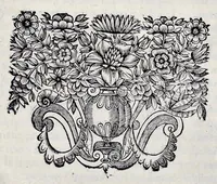 An illustration from Histoire de lábbaye royale de S. Ouen de Rouen : divisée en cinq livres, où il est traité ... de la naissance, éducation, & des principales vertus de saint Oüen ... : de la fondation, progrez, ruine, rétablissement, & des diuers éuenemens de l'Abbaye de Saint Oüen ... : des abbez qui l'ont gouuernée ... : des abbayes, prieurez, & paroisses qui ont esté dépendantes ... : des preuues ou pieces justificatiues de cette histoire ... : [ensemble celles des abbayes de Ste. Catherine et de St. Amand] (1662)
