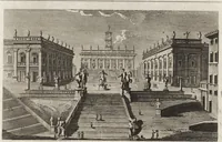An illustration from Nuova raccolta di 100 vedutine antiche della cittá di Roma e sue vicinanze (1795)