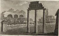 An illustration from Nuova raccolta di 100 vedutine antiche della cittá di Roma e sue vicinanze (1795)