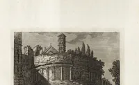 An illustration from Nuova raccolta di 100 vedutine antiche della cittá di Roma e sue vicinanze (1795)