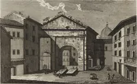 An illustration from Nuova raccolta di 100 vedutine antiche della cittá di Roma e sue vicinanze (1795)