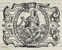 Picture 11 of 11 from De sacrosancto Christi corpore Romanis Pontificibvs iter conficientibus præferendo commentarivs : antiquissimi ritus causam, & originem, variasq. summorum pontificum sacratissimam secum hostium in itinere deferentium profectiones : itinerarium Societatis Sanctissimi Sacramenti Clemente. VIII. Pont. Max. Ferarriam profisciente eiusdemq. Pontificis solemnem in eam ciuitatem ingressum et in Vrbem Romam reditum complectens (1599), leaf 145