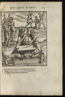 An illustration from De SS. martyrvm crvciatibvs Antonii Gallonii rom. Congregationis oratorii prebyteri liber : quo potissimum instrumenta & modi, quibus ijdem Christi martyres olim torquebantur, accuratissime tabellis expressa describuntur (1594)