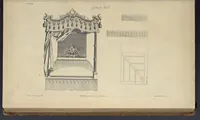 Picture 46 of 189 from The gentleman and cabinet-maker's director : being a large collection of the most elegant and useful designs of household furniture, in the most fashionable taste : including a great variety of chairs, cofas, beds, and couches : china-tables, dressing-tables, shaving-tables, bason-stands, and teakettle-stands : frames for marble-slabs, bureau-dressing-tables, and commodes : writing-tables, and library-tables : library-book-cases, organ-cases for private rooms, or churches, desks, and book-cases : dressing and writing-tables with book-cases, toilets, cabinets, and cloaths-presses : china-cases, china-shelves, and book-shelves : candle-stands, terms for busts, stands for china jars, and pedestals : cisterns for water, lanthorns, and chandeliers : fire-screens, brackets, and clock-cases : pier-glasses, and table-frames : girandoles, chimney-pieces, and picture-frames : stove-grates, boarders, frets, Chinese-railing, and brass-work, for furniture : and other ornaments : to which is prefixed, a short explanation of the five orders of architecture : with proper directions for executing the most difficult pieces, the mouldings being exhibited at large, and the dimensions of each design specified : the whole comprehended in two hundred copper-plates, neatly engraved ... (1762), leaf 122