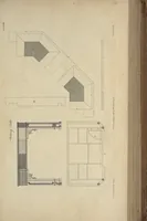 An illustration from The gentleman and cabinet-maker's director : being a large collection of the most elegant and useful designs of household furniture, in the most fashionable taste : including a great variety of chairs, cofas, beds, and couches : china-tables, dressing-tables, shaving-tables, bason-stands, and teakettle-stands : frames for marble-slabs, bureau-dressing-tables, and commodes : writing-tables, and library-tables : library-book-cases, organ-cases for private rooms, or churches, desks, and book-cases : dressing and writing-tables with book-cases, toilets, cabinets, and cloaths-presses : china-cases, china-shelves, and book-shelves : candle-stands, terms for busts, stands for china jars, and pedestals : cisterns for water, lanthorns, and chandeliers : fire-screens, brackets, and clock-cases : pier-glasses, and table-frames : girandoles, chimney-pieces, and picture-frames : stove-grates, boarders, frets, Chinese-railing, and brass-work, for furniture : and other ornaments : to which is prefixed, a short explanation of the five orders of architecture : with proper directions for executing the most difficult pieces, the mouldings being exhibited at large, and the dimensions of each design specified : the whole comprehended in two hundred copper-plates, neatly engraved ... (1762)