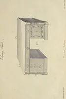 An illustration from The gentleman and cabinet-maker's director : being a large collection of the most elegant and useful designs of household furniture, in the most fashionable taste : including a great variety of chairs, cofas, beds, and couches : china-tables, dressing-tables, shaving-tables, bason-stands, and teakettle-stands : frames for marble-slabs, bureau-dressing-tables, and commodes : writing-tables, and library-tables : library-book-cases, organ-cases for private rooms, or churches, desks, and book-cases : dressing and writing-tables with book-cases, toilets, cabinets, and cloaths-presses : china-cases, china-shelves, and book-shelves : candle-stands, terms for busts, stands for china jars, and pedestals : cisterns for water, lanthorns, and chandeliers : fire-screens, brackets, and clock-cases : pier-glasses, and table-frames : girandoles, chimney-pieces, and picture-frames : stove-grates, boarders, frets, Chinese-railing, and brass-work, for furniture : and other ornaments : to which is prefixed, a short explanation of the five orders of architecture : with proper directions for executing the most difficult pieces, the mouldings being exhibited at large, and the dimensions of each design specified : the whole comprehended in two hundred copper-plates, neatly engraved ... (1762)