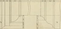 An illustration from The gentleman and cabinet-maker's director : being a large collection of the most elegant and useful designs of household furniture, in the most fashionable taste : including a great variety of chairs, cofas, beds, and couches : china-tables, dressing-tables, shaving-tables, bason-stands, and teakettle-stands : frames for marble-slabs, bureau-dressing-tables, and commodes : writing-tables, and library-tables : library-book-cases, organ-cases for private rooms, or churches, desks, and book-cases : dressing and writing-tables with book-cases, toilets, cabinets, and cloaths-presses : china-cases, china-shelves, and book-shelves : candle-stands, terms for busts, stands for china jars, and pedestals : cisterns for water, lanthorns, and chandeliers : fire-screens, brackets, and clock-cases : pier-glasses, and table-frames : girandoles, chimney-pieces, and picture-frames : stove-grates, boarders, frets, Chinese-railing, and brass-work, for furniture : and other ornaments : to which is prefixed, a short explanation of the five orders of architecture : with proper directions for executing the most difficult pieces, the mouldings being exhibited at large, and the dimensions of each design specified : the whole comprehended in two hundred copper-plates, neatly engraved ... (1762)