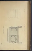 An illustration from The gentleman and cabinet-maker's director : being a large collection of the most elegant and useful designs of household furniture, in the most fashionable taste : including a great variety of chairs, cofas, beds, and couches : china-tables, dressing-tables, shaving-tables, bason-stands, and teakettle-stands : frames for marble-slabs, bureau-dressing-tables, and commodes : writing-tables, and library-tables : library-book-cases, organ-cases for private rooms, or churches, desks, and book-cases : dressing and writing-tables with book-cases, toilets, cabinets, and cloaths-presses : china-cases, china-shelves, and book-shelves : candle-stands, terms for busts, stands for china jars, and pedestals : cisterns for water, lanthorns, and chandeliers : fire-screens, brackets, and clock-cases : pier-glasses, and table-frames : girandoles, chimney-pieces, and picture-frames : stove-grates, boarders, frets, Chinese-railing, and brass-work, for furniture : and other ornaments : to which is prefixed, a short explanation of the five orders of architecture : with proper directions for executing the most difficult pieces, the mouldings being exhibited at large, and the dimensions of each design specified : the whole comprehended in two hundred copper-plates, neatly engraved ... (1762)