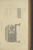 Picture 116 of 192 from The gentleman and cabinet-maker's director : being a large collection of the most elegant and useful designs of household furniture, in the most fashionable taste : including a great variety of chairs, cofas, beds, and couches : china-tables, dressing-tables, shaving-tables, bason-stands, and teakettle-stands : frames for marble-slabs, bureau-dressing-tables, and commodes : writing-tables, and library-tables : library-book-cases, organ-cases for private rooms, or churches, desks, and book-cases : dressing and writing-tables with book-cases, toilets, cabinets, and cloaths-presses : china-cases, china-shelves, and book-shelves : candle-stands, terms for busts, stands for china jars, and pedestals : cisterns for water, lanthorns, and chandeliers : fire-screens, brackets, and clock-cases : pier-glasses, and table-frames : girandoles, chimney-pieces, and picture-frames : stove-grates, boarders, frets, Chinese-railing, and brass-work, for furniture : and other ornaments : to which is prefixed, a short explanation of the five orders of architecture : with proper directions for executing the most difficult pieces, the mouldings being exhibited at large, and the dimensions of each design specified : the whole comprehended in two hundred copper-plates, neatly engraved ... (1762), leaf 282