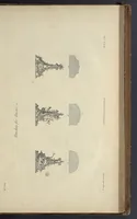 An illustration from The gentleman and cabinet-maker's director : being a large collection of the most elegant and useful designs of household furniture, in the most fashionable taste : including a great variety of chairs, cofas, beds, and couches : china-tables, dressing-tables, shaving-tables, bason-stands, and teakettle-stands : frames for marble-slabs, bureau-dressing-tables, and commodes : writing-tables, and library-tables : library-book-cases, organ-cases for private rooms, or churches, desks, and book-cases : dressing and writing-tables with book-cases, toilets, cabinets, and cloaths-presses : china-cases, china-shelves, and book-shelves : candle-stands, terms for busts, stands for china jars, and pedestals : cisterns for water, lanthorns, and chandeliers : fire-screens, brackets, and clock-cases : pier-glasses, and table-frames : girandoles, chimney-pieces, and picture-frames : stove-grates, boarders, frets, Chinese-railing, and brass-work, for furniture : and other ornaments : to which is prefixed, a short explanation of the five orders of architecture : with proper directions for executing the most difficult pieces, the mouldings being exhibited at large, and the dimensions of each design specified : the whole comprehended in two hundred copper-plates, neatly engraved ... (1762)
