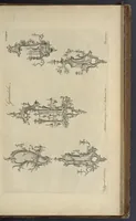 An illustration from The gentleman and cabinet-maker's director : being a large collection of the most elegant and useful designs of household furniture, in the most fashionable taste : including a great variety of chairs, cofas, beds, and couches : china-tables, dressing-tables, shaving-tables, bason-stands, and teakettle-stands : frames for marble-slabs, bureau-dressing-tables, and commodes : writing-tables, and library-tables : library-book-cases, organ-cases for private rooms, or churches, desks, and book-cases : dressing and writing-tables with book-cases, toilets, cabinets, and cloaths-presses : china-cases, china-shelves, and book-shelves : candle-stands, terms for busts, stands for china jars, and pedestals : cisterns for water, lanthorns, and chandeliers : fire-screens, brackets, and clock-cases : pier-glasses, and table-frames : girandoles, chimney-pieces, and picture-frames : stove-grates, boarders, frets, Chinese-railing, and brass-work, for furniture : and other ornaments : to which is prefixed, a short explanation of the five orders of architecture : with proper directions for executing the most difficult pieces, the mouldings being exhibited at large, and the dimensions of each design specified : the whole comprehended in two hundred copper-plates, neatly engraved ... (1762)
