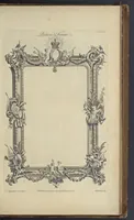 Picture 176 of 189 from The gentleman and cabinet-maker's director : being a large collection of the most elegant and useful designs of household furniture, in the most fashionable taste : including a great variety of chairs, cofas, beds, and couches : china-tables, dressing-tables, shaving-tables, bason-stands, and teakettle-stands : frames for marble-slabs, bureau-dressing-tables, and commodes : writing-tables, and library-tables : library-book-cases, organ-cases for private rooms, or churches, desks, and book-cases : dressing and writing-tables with book-cases, toilets, cabinets, and cloaths-presses : china-cases, china-shelves, and book-shelves : candle-stands, terms for busts, stands for china jars, and pedestals : cisterns for water, lanthorns, and chandeliers : fire-screens, brackets, and clock-cases : pier-glasses, and table-frames : girandoles, chimney-pieces, and picture-frames : stove-grates, boarders, frets, Chinese-railing, and brass-work, for furniture : and other ornaments : to which is prefixed, a short explanation of the five orders of architecture : with proper directions for executing the most difficult pieces, the mouldings being exhibited at large, and the dimensions of each design specified : the whole comprehended in two hundred copper-plates, neatly engraved ... (1762), leaf 398