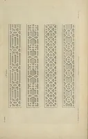 An illustration from The gentleman and cabinet-maker's director : being a large collection of the most elegant and useful designs of household furniture, in the most fashionable taste : including a great variety of chairs, cofas, beds, and couches : china-tables, dressing-tables, shaving-tables, bason-stands, and teakettle-stands : frames for marble-slabs, bureau-dressing-tables, and commodes : writing-tables, and library-tables : library-book-cases, organ-cases for private rooms, or churches, desks, and book-cases : dressing and writing-tables with book-cases, toilets, cabinets, and cloaths-presses : china-cases, china-shelves, and book-shelves : candle-stands, terms for busts, stands for china jars, and pedestals : cisterns for water, lanthorns, and chandeliers : fire-screens, brackets, and clock-cases : pier-glasses, and table-frames : girandoles, chimney-pieces, and picture-frames : stove-grates, boarders, frets, Chinese-railing, and brass-work, for furniture : and other ornaments : to which is prefixed, a short explanation of the five orders of architecture : with proper directions for executing the most difficult pieces, the mouldings being exhibited at large, and the dimensions of each design specified : the whole comprehended in two hundred copper-plates, neatly engraved ... (1762)