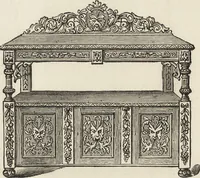 Picture 111 of 362 from Beeton's housewife's treasury of domestic information : comprising complete and practical instructions on the house and its furniture, artistic decoration economy, toilet, children, etiquette, domestic and fancy needlework, dressmaking and millinery, and all other household matters : with every requisite direction to secure the comfort, elegance, and prosperity of the home : a companion volume to "Mrs. Beeton's book of household management" : profusely illustrated (1879), leaf 290