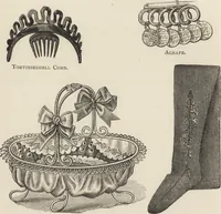 Picture 192 of 362 from Beeton's housewife's treasury of domestic information : comprising complete and practical instructions on the house and its furniture, artistic decoration economy, toilet, children, etiquette, domestic and fancy needlework, dressmaking and millinery, and all other household matters : with every requisite direction to secure the comfort, elegance, and prosperity of the home : a companion volume to "Mrs. Beeton's book of household management" : profusely illustrated (1879), leaf 603