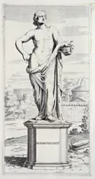 Picture 11 of 55 from Villa Pamphilia : eiusque palatium, cum suis prospectibus, statuae, fontes, vivaria, theatra, areolae, plantarum, viarumque ordines, cum eiusdem villae absoluta delineatione (1650), leaf 48