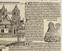 An illustration from Registrum huius operis libri cronicarum cu[m] figuris et ymagi[ni]bus ab inicio mu[n]di