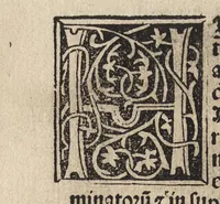 An illustration from Methodius primũ olympiade : et postea Tyrii ciuitatum episcopus. ... multa edidit documẽta et presertim de mundi creatione eidem in carcere reuelata ..
