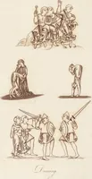 An illustration from Glig-gamena angel-deod, or, The sports and pastimes of the people of England : including the rural and domestic recreations, May-games, mummeries, pageants, processions, and pompous spectacles, from the earliest period to the present time : illustrated by engravings selected from ancient paintings in which are represented most of the popular diversions (1810)