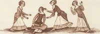 An illustration from Glig-gamena angel-deod, or, The sports and pastimes of the people of England : including the rural and domestic recreations, May-games, mummeries, pageants, processions, and pompous spectacles, from the earliest period to the present time : illustrated by engravings selected from ancient paintings in which are represented most of the popular diversions (1810)