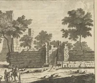 Picture 15 of 23 from Reizen van Cornelis de Bruyn, door de vermaardste deelen van Klein Asia, de eylanden Scio, Rhodus, Cyprus, Metelino, Stanchio, &c., mitsgaders de voornaamste steden van Aegypten, Syrien en Palestina : verrijkt met meer als 200 kopere konstplaaten, vertoonende de beroemdste landschappen, steden, &c. alles door den autheur selfs na het leven afgetekend (1698), leaf 490