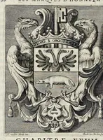 An illustration from Les marques d'honneur de la maison de Tassis (1645)