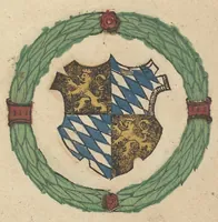 Picture 2 of 31 from Ordenliche Beschreybung der fürstlichen Hochzeyt, die da gehalten ist worden, durch den durchleüchtigen, hochgebornen Fürsten vnnd Herrn, Herrn Wilhelm Pfaltzgraf beim Rheyn, Hertzog inn Obern vnd Nidern Bayern [et]c. mit dem hochgebornen Fräwlin Renatta, geborne Hertzogin auss Luttringe[n] : den 21. Tag Februarij, des 1568. Jars, in der fürstlichen Statt München, vnd an die kaiserliche Maiestet geschriben, vnd ... in teütsche Carmina gestellt (1568), leaf 10