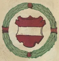 An illustration from Ordenliche Beschreybung der fürstlichen Hochzeyt, die da gehalten ist worden, durch den durchleüchtigen, hochgebornen Fürsten vnnd Herrn, Herrn Wilhelm Pfaltzgraf beim Rheyn, Hertzog inn Obern vnd Nidern Bayern [et]c. mit dem hochgebornen Fräwlin Renatta, geborne Hertzogin auss Luttringe[n] : den 21. Tag Februarij, des 1568. Jars, in der fürstlichen Statt München, vnd an die kaiserliche Maiestet geschriben, vnd ... in teütsche Carmina gestellt (1568)