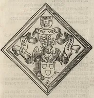 An illustration from Spelen va[n] zi[n]ne byden xix. gheco[n]firmeirde[n] cameren van rhetorijcken : binne[n[ der stede van Ghendt co[m]parerende, [ver]tooght, volghende den octroye vander K. Maiesteyt, Graue va[n] Vlaendren, onzen gheduchte[n] heere, schepenen der zeluer stede en[de] camere van rhetorijcke vand' helighe Drivuldigheyt ghezeyt de Fonteynisten, verleent, en[de] der quarte wtghezo[n]de[n] op de questye welc de[n] me[n]sche steruen[de] meesten troost es : de zelue spelen beghinnende by ordre zoo, hier naer volght den xij. junij int jaer MCCCCCxxxix, en[de] wierden vulspeilt en[de] ghehendt den xxiij. vanden jare en[de] maendt voorschreuen (1539)