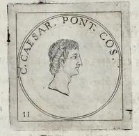 An illustration from Imperatorum Romanorum numismata a Pompeo Magno ad Heraclium ab Adolfo Occone olim congesta : nunc Augustorum iconibus, perpetuis historico-chronologicis notis, pluribusque additamentis illustrata, & aucta. Sac. Caesareae et Regiae Maiestati Inuictissimi, et Clementissimi Leopoldi Primi Optimi Maximi, Augustorum Augusti exhibita studio, et cura Francisci Mediobarbi Biragi S.R.I. comitis, & regiae ciuitatis Papiae decurionis (1683)