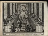 Picture 4 of 23 from Les noms, surnoms, qualitez, armes, et blasons des cheualiers et officiers de l'Ordre du S. Esprit : creez par Louis le Iuste, XIII du nom, roy de France et de Navarre, a Fontainebleau, le 14 May 1633 : auec les figures en taille-douces, curieusement grauées, et representant au vray les ceremonies et vestemens desdits sieurs cheualiers : et vn ample discours sur ce qui s'y est passé (1634), leaf 28