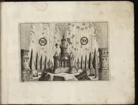 An illustration from Dem durchleichtigisten Fürsten vnd Herrn Herrn Maximilian Emmanuel in Ober- vnd Nidern Baijrn, auch der Obern Pfaltz Herzoge[n], Pfaltzgrafen beij Rhein, dess Heil. Röm. Reichs Ertztruchsess und Churfürsten, Landgraffen zu Leichtenberg &c (1685)