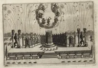 An illustration from Dem durchleichtigisten Fürsten vnd Herrn Herrn Maximilian Emmanuel in Ober- vnd Nidern Baijrn, auch der Obern Pfaltz Herzoge[n], Pfaltzgrafen beij Rhein, dess Heil. Röm. Reichs Ertztruchsess und Churfürsten, Landgraffen zu Leichtenberg &c (1685)