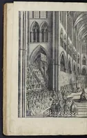 An illustration from The entertainment of his most excellent majestie Charles II, in his passage through the city of London to his coronation : containing an exact account of the whole solemnity, the triumphal arches, and cavalcade delineated in sculpture ; the speeches and impresses illustrated from antiquity : to these is added a brief narrative of His Majestie's solemn coronation : with his magnificent proceedings, and royal feast in Westminster-Hall (1662)