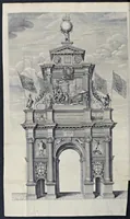 Picture 12 of 20 from The entertainment of his most excellent majestie Charles II, in his passage through the city of London to his coronation : containing an exact account of the whole solemnity, the triumphal arches, and cavalcade delineated in sculpture ; the speeches and impresses illustrated from antiquity : to these is added a brief narrative of His Majestie's solemn coronation : with his magnificent proceedings, and royal feast in Westminster-Hall (1662), leaf 79