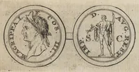 An illustration from Numismata imperatorum romanorum praestantiora a Julio Caesare ad Postumum et tyrannos (1694)